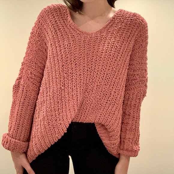 envy Sweaters - pink knit sweater
